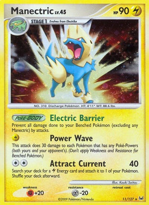 Pokemon TCG - Platinum - Manectric - 11/127 - Reverse Holofoil