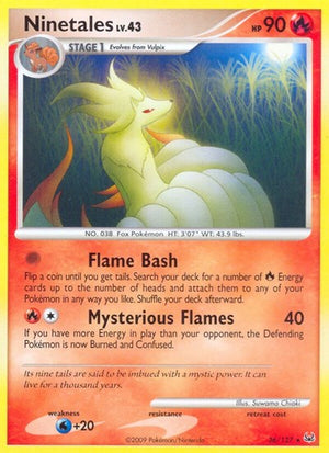Pokemon TCG - Platinum - Ninetales - 36/127 - Reverse Holofoil