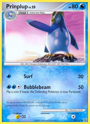 Pokemon TCG - Platinum - Prinplup - 59/127 - Reverse Holofoil