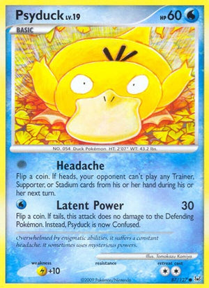 Pokemon TCG - Platinum - Psyduck - 87/127 - Reverse Holofoil