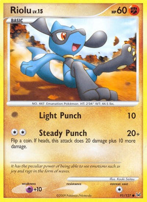 Pokemon TCG - Platinum - Riolu - 91/127