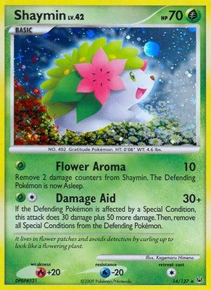 Pokemon TCG - Platinum - Shaymin - 14/127 - Reverse Holofoil