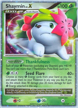 Pokemon TCG - Platinum - Shaymin Lv.X - 126/127 - Holofoil