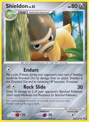 Pokemon TCG - Platinum - Shieldon - 62/127