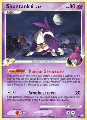 Pokemon TCG - Platinum - Skuntank G - 94/127 - Reverse Holofoil