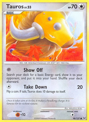 Pokemon TCG - Platinum - Tauros - 98/127