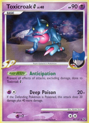Pokemon TCG - Platinum - Toxicroak G - 40/127