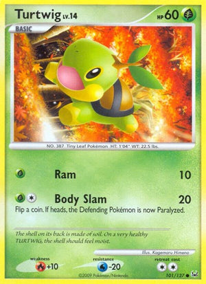 Pokemon TCG - Platinum - Turtwig - 101/127 - Reverse Holofoil