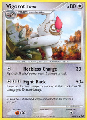 Pokemon TCG - Platinum - Vigoroth - 64/127