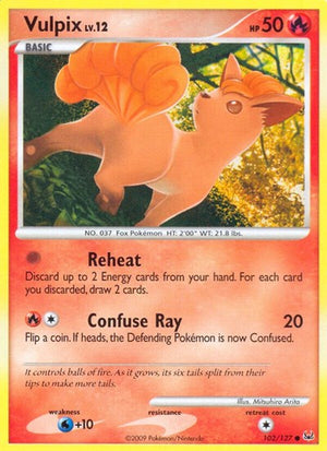 Pokemon TCG - Platinum - Vulpix - 102/127
