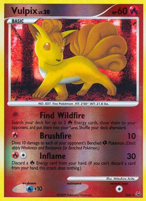 Pokemon TCG - Platinum - Vulpix - SH6 - Reverse Holofoil