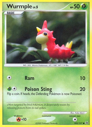 Pokemon TCG - Platinum - Wurmple - 103/127 - Reverse Holofoil