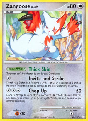 Pokemon TCG - Platinum - Zangoose - 66/127