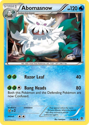 Pokemon TCG - Plasma Blast - Abomasnow - 26/101
