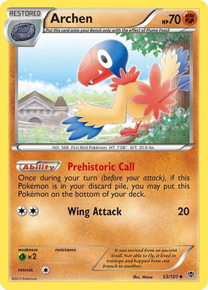 Pokemon TCG - Plasma Blast - Archen - 53/101