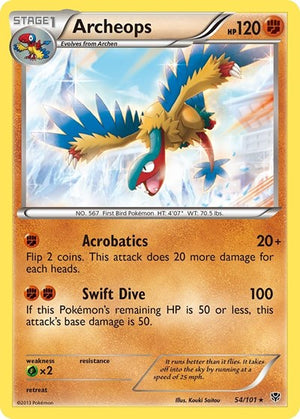 Pokemon TCG - Plasma Blast - Archeops - 54/101 - Holofoil