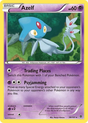 Pokemon TCG - Plasma Blast - Azelf - 38/101 - Reverse Holofoil