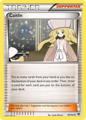 Pokemon TCG - Plasma Blast - Caitlin - 78/101 - Reverse Holofoil
