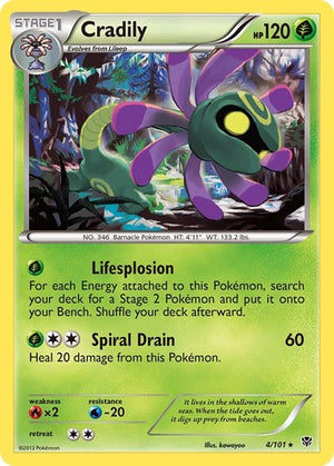 Pokemon TCG - Plasma Blast - Cradily - 4/101