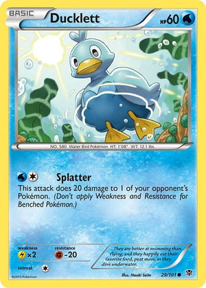 Pokemon TCG - Plasma Blast - Ducklett - 29/101