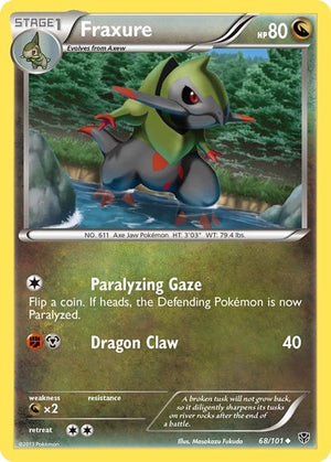 Pokemon TCG - Plasma Blast - Fraxure - 68/101