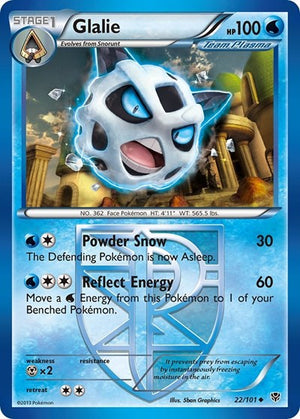 Pokemon TCG - Plasma Blast - Glalie - 22/101 - Reverse Holofoil