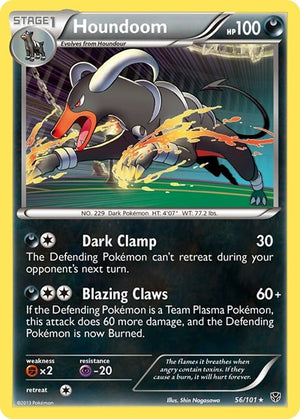 Pokemon TCG - Plasma Blast - Houndoom - 56/101 - Reverse Holofoil