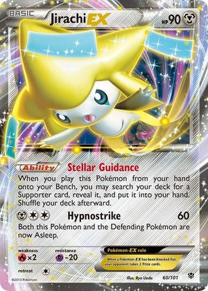 Pokemon TCG - Plasma Blast - Jirachi EX - 60/101 - Holofoil
