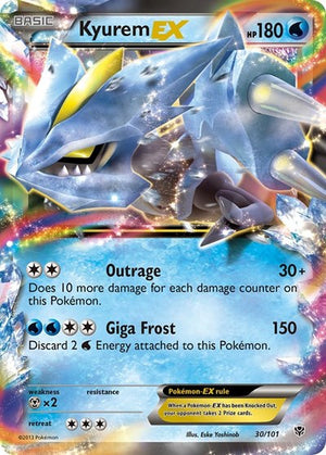 Pokemon TCG - Plasma Blast - Kyurem EX - 30/101 - Holofoil