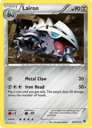 Pokemon TCG - Plasma Blast - Lairon - 58/101