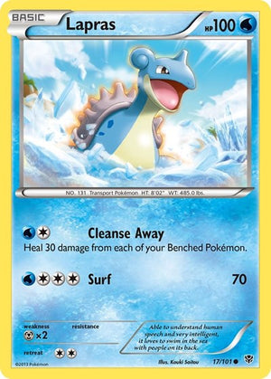 Pokemon TCG - Plasma Blast - Lapras - 17/101 - Reverse Holofoil