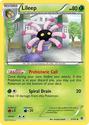 Pokemon TCG - Plasma Blast - Lileep - 3/101