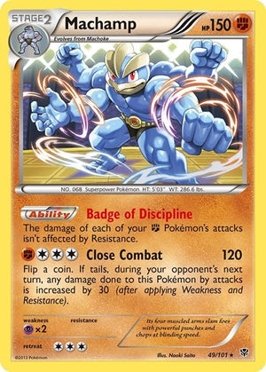 Pokemon TCG - Plasma Blast - Machamp - 49/101 - Reverse Holofoil