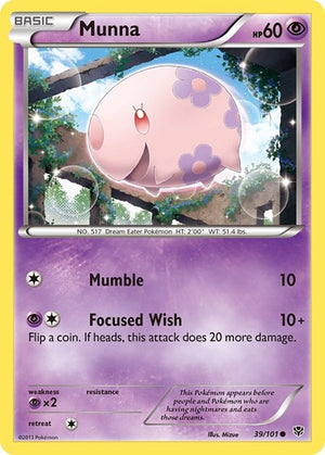 Pokemon TCG - Plasma Blast - Munna - 39/101