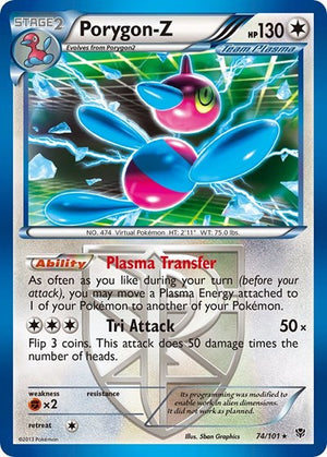 Pokemon TCG - Plasma Blast - Porygon-Z - 74/101 - Holofoil