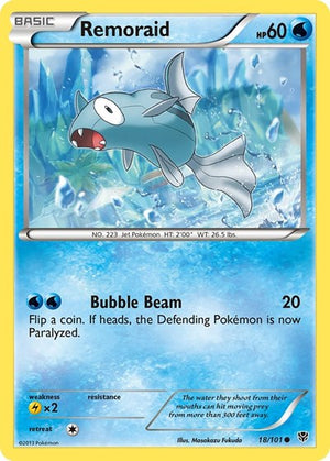 Pokemon TCG - Plasma Blast - Remoraid - 18/101 - Reverse Holofoil