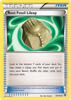 Pokemon TCG - Plasma Blast - Root Fossil Lileep - 87/101 - Reverse Holofoil