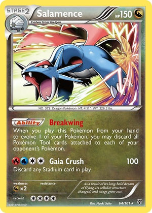 Pokemon TCG - Plasma Blast - Salamence - 64/101 - Reverse Holofoil