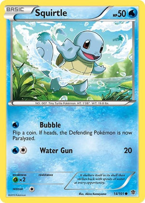 Pokemon TCG - Plasma Blast - Squirtle - 14/101