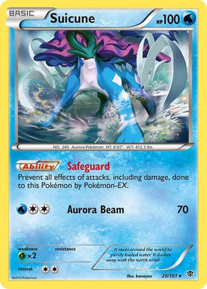 Pokemon TCG - Plasma Blast - Suicune - 20/101 - Reverse Holofoil
