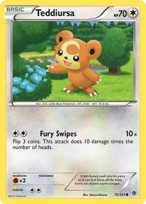 Pokemon TCG - Plasma Blast - Teddiursa - 75/101