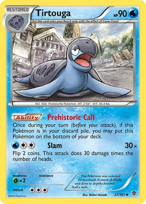 Pokemon TCG - Plasma Blast - Tirtouga - 27/101 - Reverse Holofoil