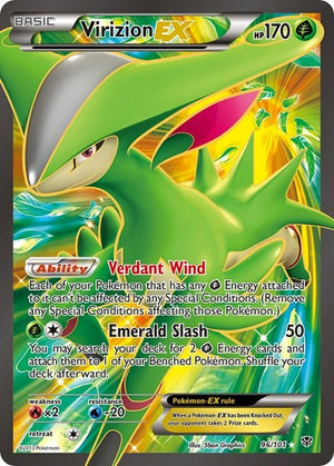 Pokemon TCG - Plasma Blast - Virizion EX - 96/101 - Holofoil
