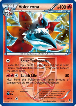 Pokemon TCG - Plasma Blast - Volcarona - 13/101