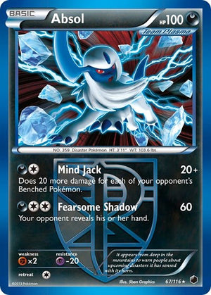 Pokemon TCG - Plasma Freeze - Absol - 67/116 - Holofoil