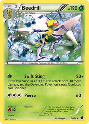 Pokemon TCG - Plasma Freeze - Beedrill - 3/116