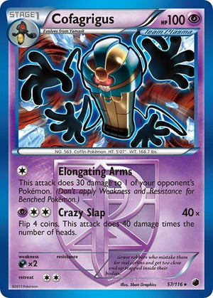 Pokemon TCG - Plasma Freeze - Cofagrigus - 57/116 - Reverse Holofoil
