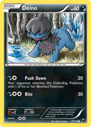 Pokemon TCG - Plasma Freeze - Deino - 75/116 - Reverse Holofoil