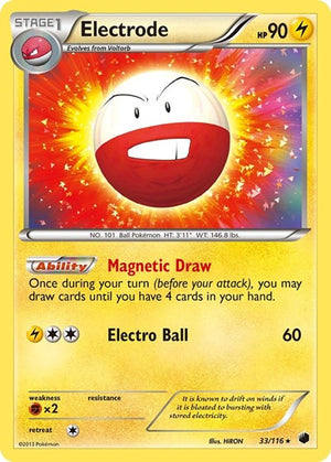Pokemon TCG - Plasma Freeze - Electrode - 33/116 - Holofoil