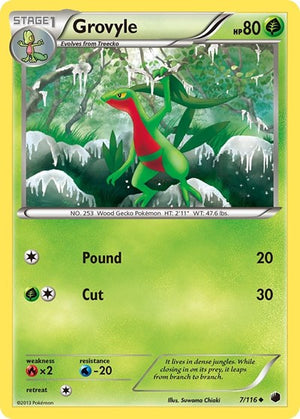 Pokemon TCG - Plasma Freeze - Grovyle - 7/116